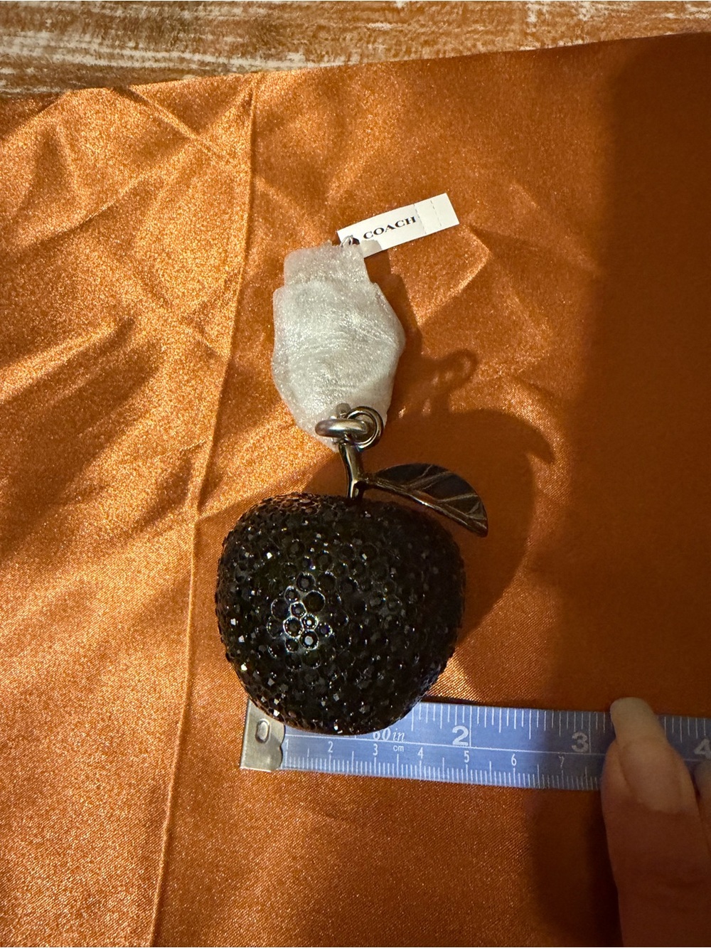 Coach Crystal Apple Bag Charm - Picture 4 of 6